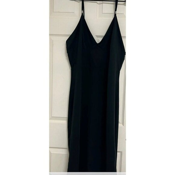 NICKI MINAJ Woman Clasic  V-neck Spaghetti Straps dress Black Size XXL - Picture 1 of 7